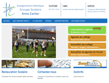 Tablet Screenshot of annecartier.com